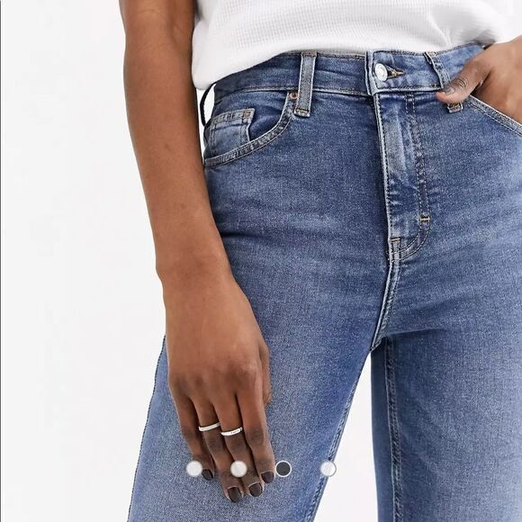 TopShop Jeans Jamie High Waisted Skinny US Sz 4 NWT - Picture 5 of 10